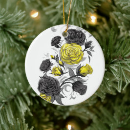 Bestaande Rozen Keramisch Ornament