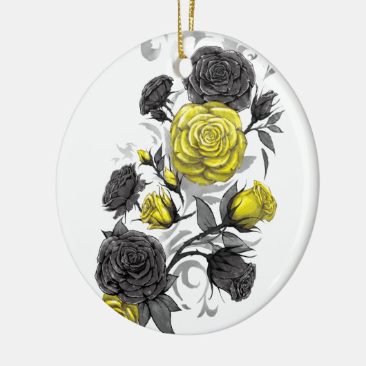 Bestaande Rozen Keramisch Ornament (Links)