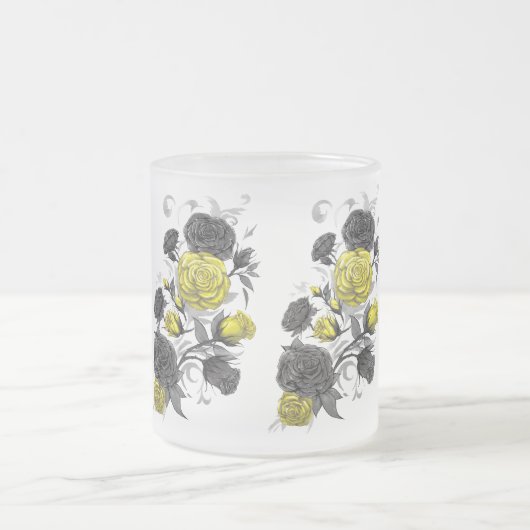 Bestaande Rozen Matglas Koffiemok (Center)