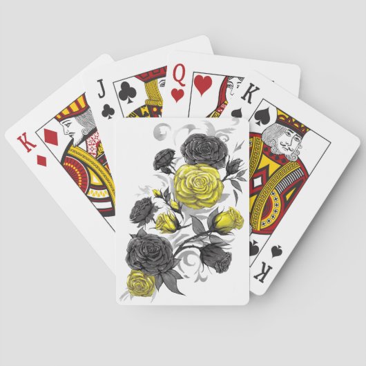 Bestaande Rozen Pokerkaarten (Achterkant)