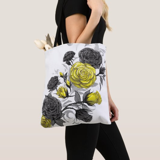 Bestaande Rozen Tote Bag (Dichtbij)