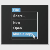 Bestand maakt een kopie van de computerwetenschap cadeaupapier (Vlak)