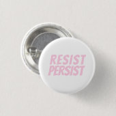 "bestand tegen persistentie" lichtroze wit ronde button 3,2 cm (Voorkant /achterkant)