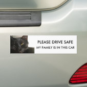 BESTAND VEILIG, MIJN GEZIN IS IN DEZE AUTO BUMPERSTICKER (Op auto)