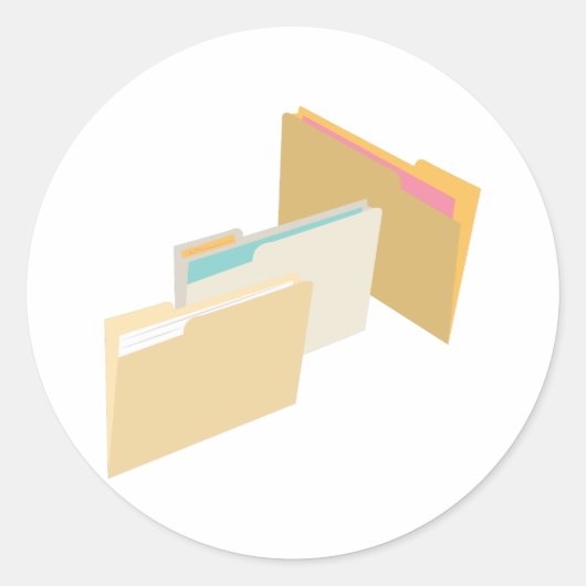 Bestanden Ronde Sticker (Voorkant)