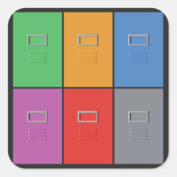 Bestandskasten aangepaste stickers