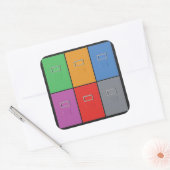 Bestandskasten aangepaste stickers (Envelop)