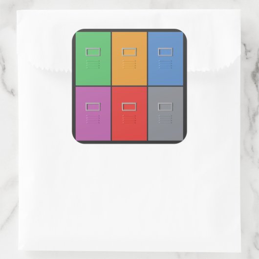 Bestandskasten aangepaste stickers (Tas)