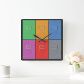 Bestandskasten aangepaste wandklok (Huis)