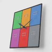 Bestandskasten aangepaste wandklok (Hoek)