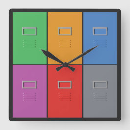 Bestandskasten aangepaste wandklok