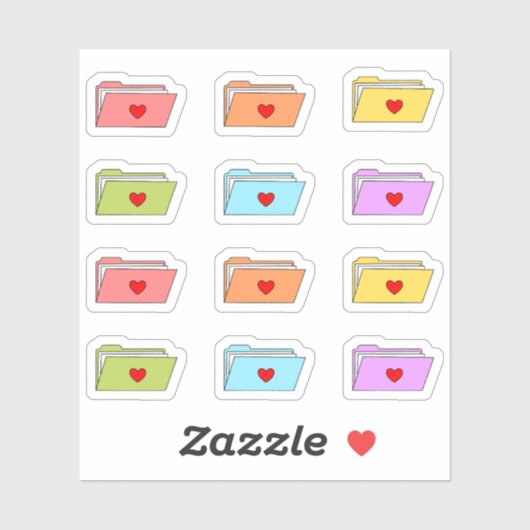 Bestandsmappen Kantoor Werk Bestandsplanner organi Sticker (Vel)