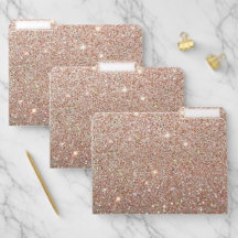 Bestandsmapset - mousserend glitter Roos Gold
