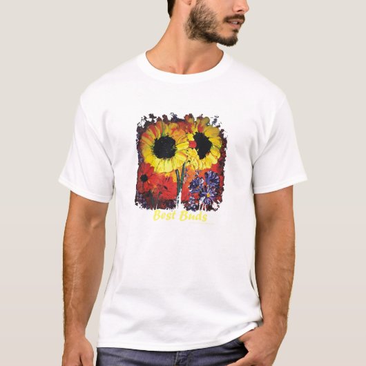 "BestBuds" Sunflower Shirt (Voorkant)