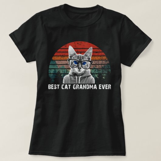 bestcat grandma ever t-shirt (Design voorkant)