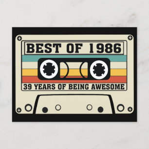 Beste 1986 39 jaar geweldige feestdagenkaart