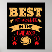 BESTE 1STE GRADER IN DE GALAXY grappig Poster (Voorkant)