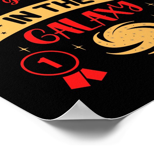 BESTE 2DE GRADER IN DE GALAXY grappig Poster (Hoek)