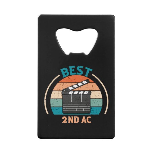 Beste 2e AC Retro - Camera Team Gift Creditkaart Flessenopener (Voorkant)