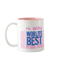 Beste 3-graad leraar blauw roze