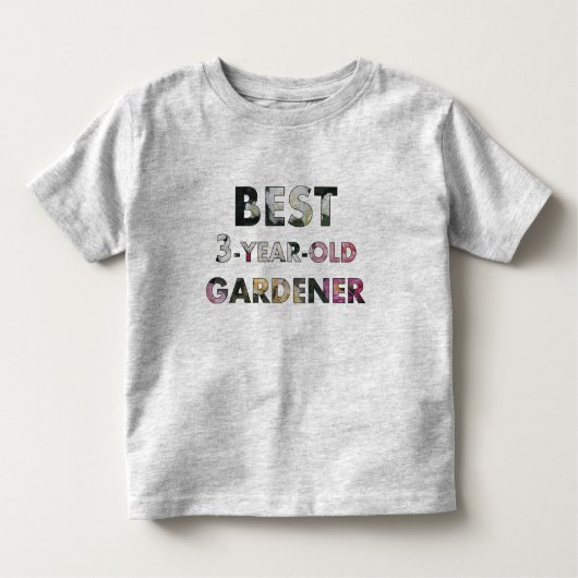 Beste 3-jarige Gardener-Rozen Toddler Kinder Shirts (Voorkant)