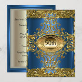 Beste 50e Gold-feestdag Kaart (Voorkant / Achterkant)