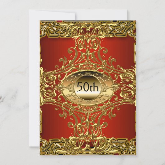 Beste 50e goudbloedige feestdag kaart (Voorkant)