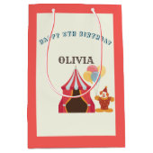 BESTE 5E verjaardag Party Circus Thema Medium Cadeauzakje (Voorkant)
