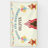 BESTE 5E verjaardag Party Circus Thema Spandoek (Verticaal)