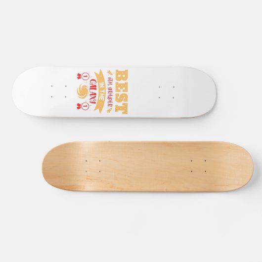 BESTE 6E GRADER IN DE GALAXY grappig Persoonlijk Skateboard (Horizontaal)