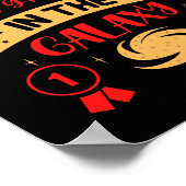 BESTE 6E GRADER IN DE GALAXY grappig Poster (Hoek)