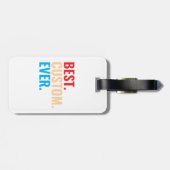 Beste aangepaste ooit retro-Gepersonaliseerd teks Bagagelabel (Achterkant horizontaal)