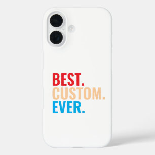 Beste aangepaste ooit  retro-Gepersonaliseerd teks iPhone 16 Hoesje