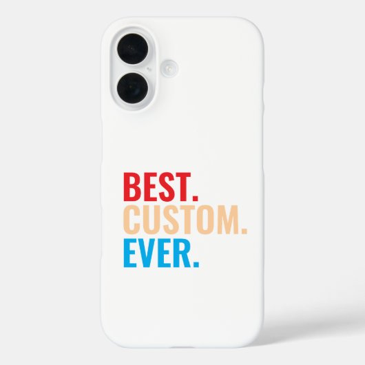 Beste aangepaste ooit  retro-Gepersonaliseerd teks Case-Mate iPhone Case (Achterkant)