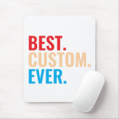 Beste aangepaste ooit  retro-Gepersonaliseerd teks Muismat (Met muis)