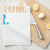 Beste aangepaste ooit  retro-Gepersonaliseerd teks Theedoek (Quarter Fold)