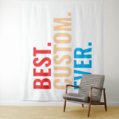 Beste aangepaste ooit retro-Gepersonaliseerd teks Wandkleed (In situ)