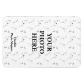 Beste aangepaste tekstlog Flexibele fotomagneten Magneet (Horizontaal)