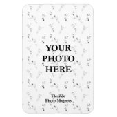 Beste aangepaste tekstlog Flexibele fotomagneten Magneet (Verticaal)