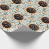 Beste aangepaste tulp bloemige verjaardag cadeaupapier (Hoek)