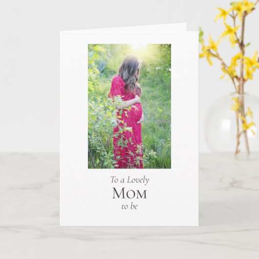 Beste aanstaande moeder ooit!  Kaart (Gele Bloem)