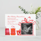 Beste Aanwezige Vakantie Feestdagenkaart (Staand voorkant)