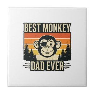 Beste aapvader ooit vintage aap vader shirt_1 tegeltje
