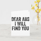 Beste Abs Ik zal je vinden Gym Gewichtheffer Bodyb Kaart (Gele Bloem)