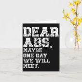 Beste Abs Misschien Een Gewichtheffen Bodybuilding Kaart (Gele Bloem)