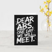 Beste abs misschien op een dag zullen we voldoen a kaart (Gele Bloem)