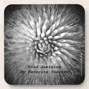 Beste Abstracte benaming voor docenten zwart-wit e Bier Onderzetter