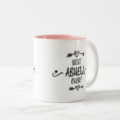 Beste Abuela Ever Tweekleurige Koffiemok (Voorkant rechts)