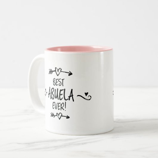 Beste Abuela Ever Tweekleurige Koffiemok (Voorkant links)