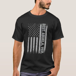 Beste Abuela ooit Amerika vlag cadeau voor mannen  T-shirt